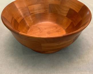 Wood turned bowl, artisan signed