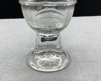 Eyewash cup, patent date on bottom