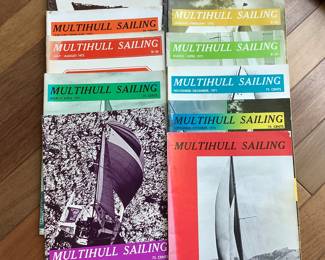 Multihull Sailing magazines 1970s