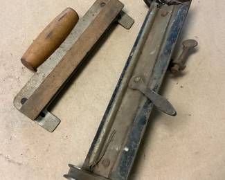Antique Mortise Guide Tool And Metal Bender Tool No 800, Pat Applied For E.G.Stearns & Co, Syracuse, NY 