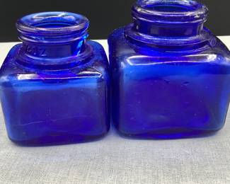 Cobalt ink bottles