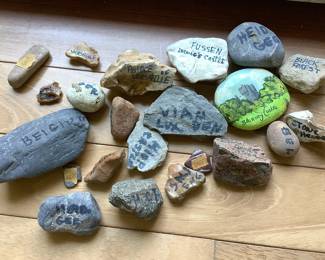 Rocks collected from European castles and more