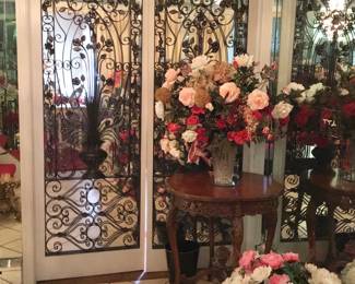 Wonderful Floral Iron Doors