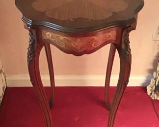 Pair of Marquetry End Tables