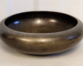 6" Meiji Period Japanese Bronze Display Bowl