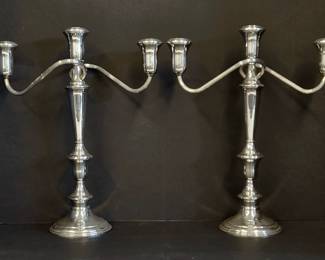 Sterling silver candlesticks