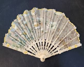 Antique 19th century lady's fans