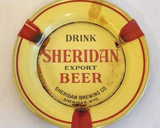 Rare Sheridan Beer metal ashtray
