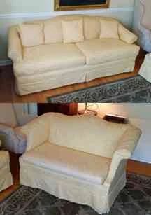 Yellow Couch And Love Seat