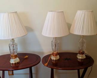 3 Glass Lamps