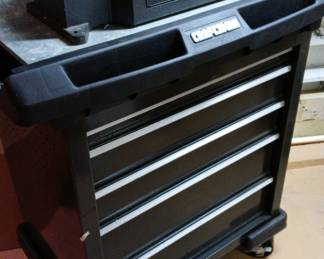 Craftsman Rolling Cart With 5 Drawers Metal on Wood Top