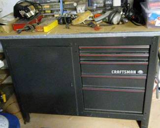 Craftsman Workstation with Drawers 5 And Cabinet