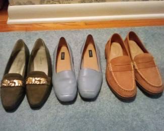 Three Pairs Of Ladies Flats