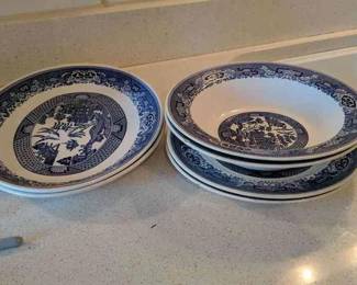 Blue And White Dishes