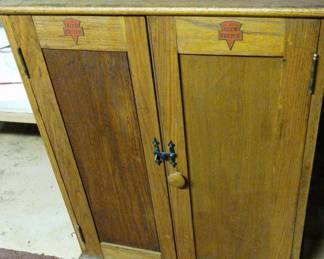 Antique Keen Kutter Tool Storage Wood Cabinet