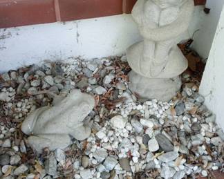 Concrete Sculptures Frog  Gnome