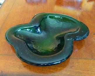 Blenko Amoeba Art Glass Ash Tray