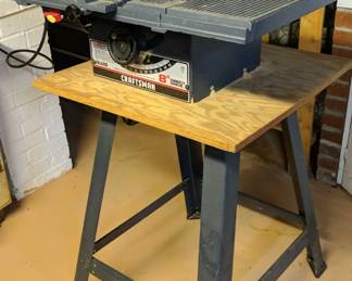 Craftsman 8 Inch Direct Drive Table Saw Mounted on Stand