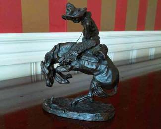 Fredrick Remington The Rattlesnake Bronze Reproduction Sculpture Statue