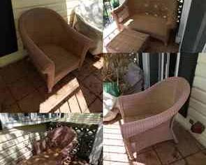 5 Piece Synthetic Wicker Patio Set