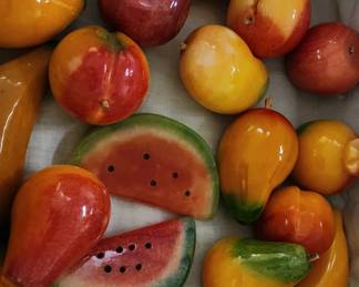 Assorted Vintage Alabaster Stone Fruit