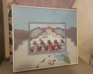 "las Moradas" by Amado Pena & Mat Design by Christine of Santa Fe