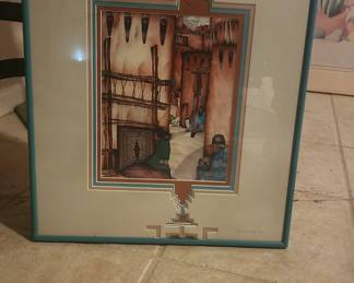 "Los Piedra" by Amado Pena & Mat Design by Christine of Santa Fe