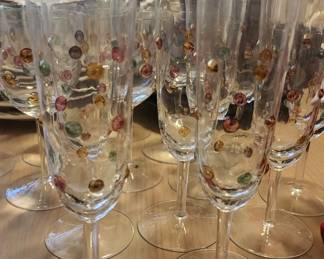 Confetti Gemstone Wine Glasses