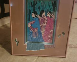 "Desert Harvest" by Virginia Stroud & Mat Design by Christine of Santa Fe