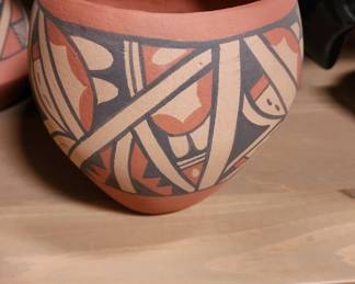 Vintage Native American Pottery Polychrome Pueblo Jemez