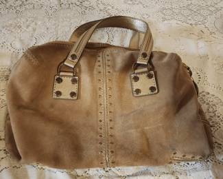 Michael Kors Gem Studded Leather Satchel