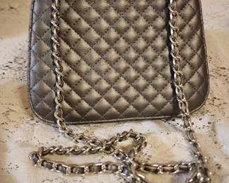 Lord & Taylor Quilted Crossbody Chain Evening Purse