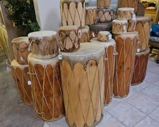 Over 20 Drums from small to large..