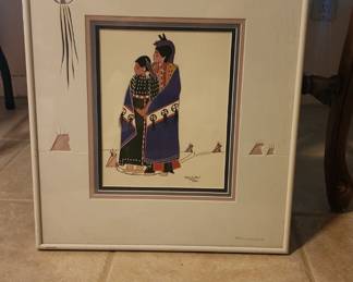 "New Beginnings" by Virginia A Stroud  & Mat Design by Christine