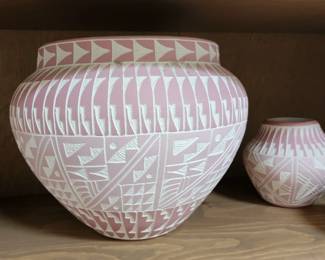 Acoma Laguna Pottery Signed Diane Aragon Native American