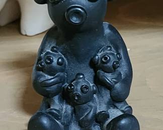 Teissedre Pottery Spiritual Kachina Mud Head Clown Storyteller