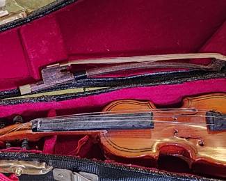 Miniature Violin with Case 