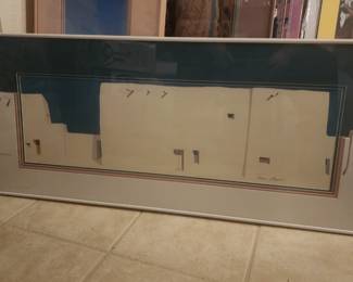 Signed James Harrill Mat Designed by Christine 1989