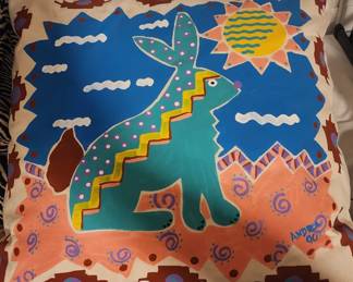 Southwestern Hand Painted Pillow