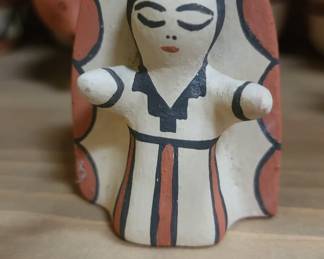 11 Piece Pottery Polychrome Nacimiento Set (4/5)