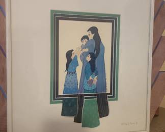 "Want to Play?" by Virginia Stroud Mat Designed by Christine of Santa Fe