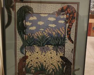  "Border Dispute" Limited Edition by Anne Coe (Hand Signed) 190/200 & Mat Design by Christine