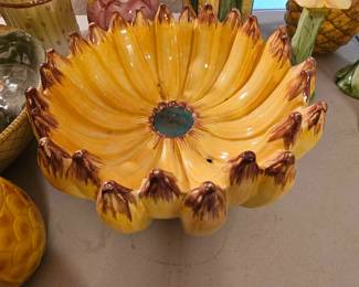 Figural Banana Centerpiece Bowl