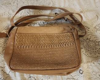 Kenneth Cole Woven Leather Handbag