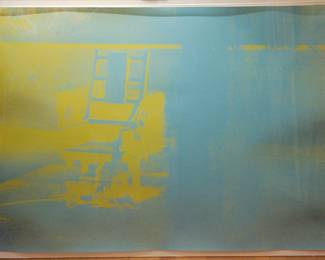 Andy Warhol, Electric Chair #77 (blue), Silkscreen, #30/250, signed/dated 1971