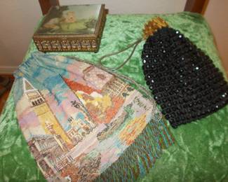 Beaded bags and music box