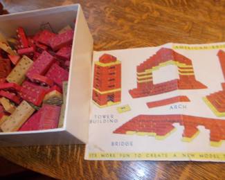 American brick toy set
