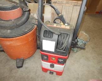Shop vac and power washer