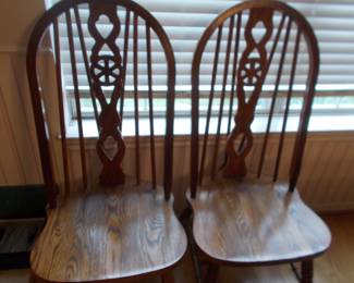2 of the 8 matching chairs  all great condition