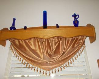 Numerous shelves for above windows